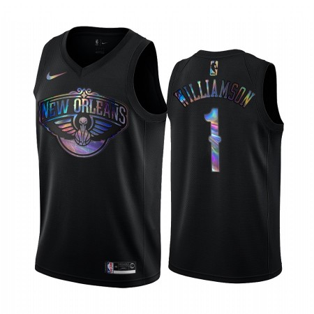 Maillot Basket New Orleans Pelicans Zion Williamson 1 Iridescent HWC Collection Swingman - Homme